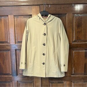 L.L. Bean Women's Easy Care Macintosh Coat Size Medium Reg Plaid Flannel Lined